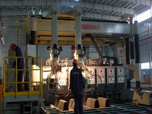 soldadora del tanque del panel del puente de 800m m, U Rib Assembling Automatic Welding Line